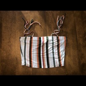 Forever 21 Striped Crop Top